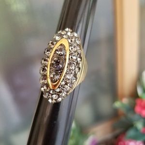 Signed Akkad Fashion Ring Sz 11.5